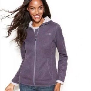 North Face Banderitas Full Zipper Sweater Jacket Fleece Lined Purple Medium